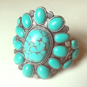 Lucky Brand turquoise cuff bracelet!
